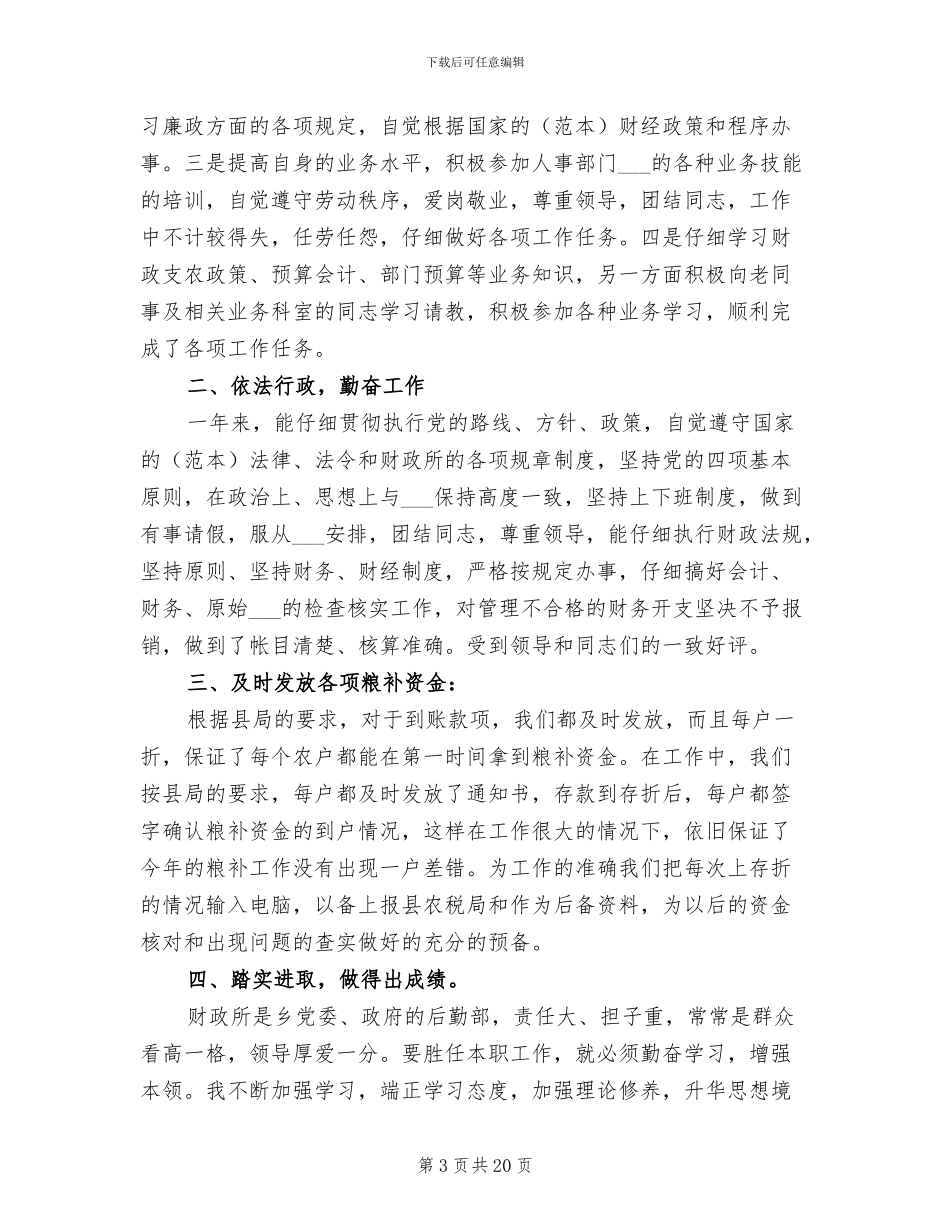 2024年财政个人年度总结报告_第3页