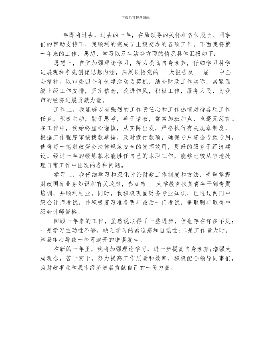 2024年财政个人年终总结范文_第2页