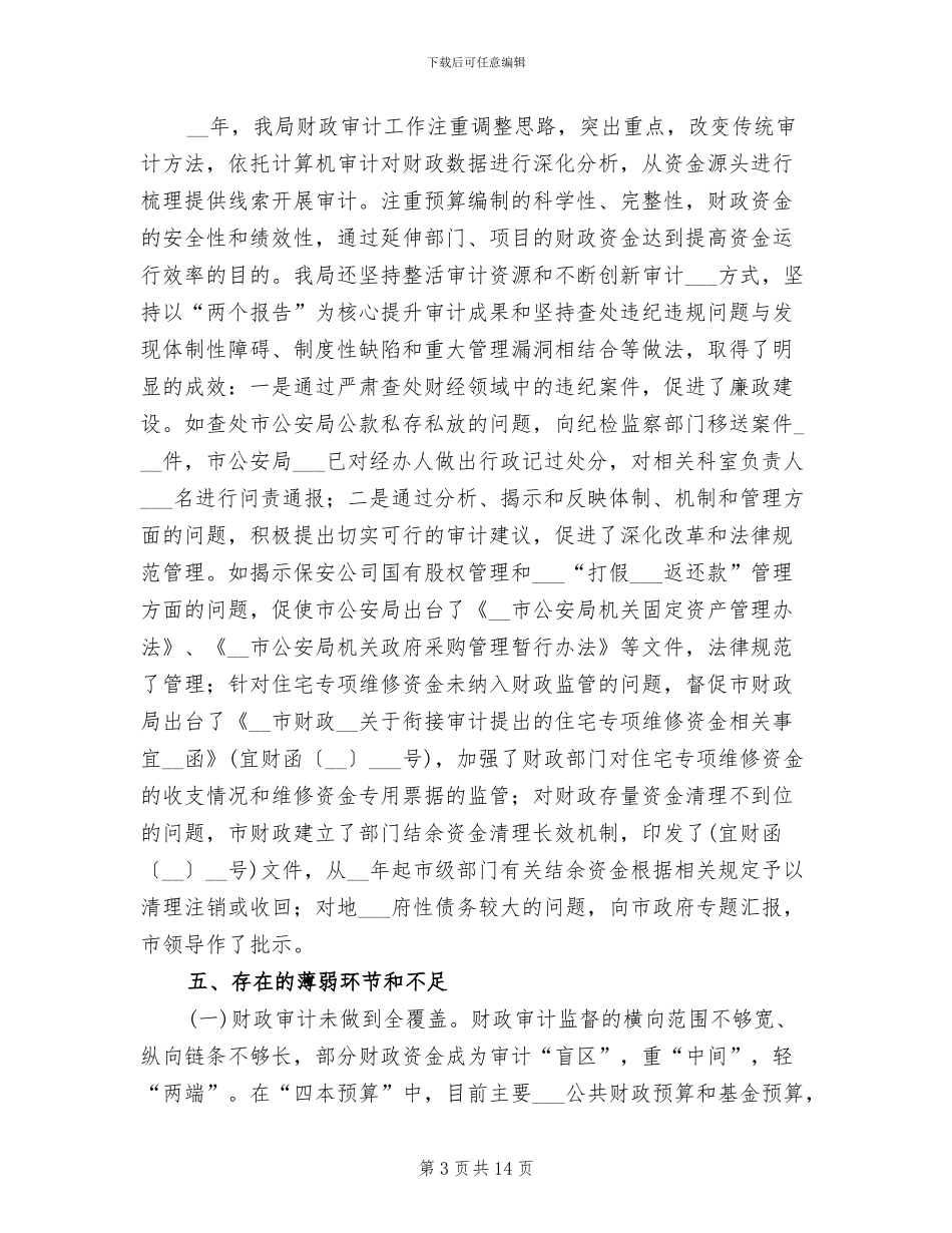 2024年财政审计工作总结_第3页