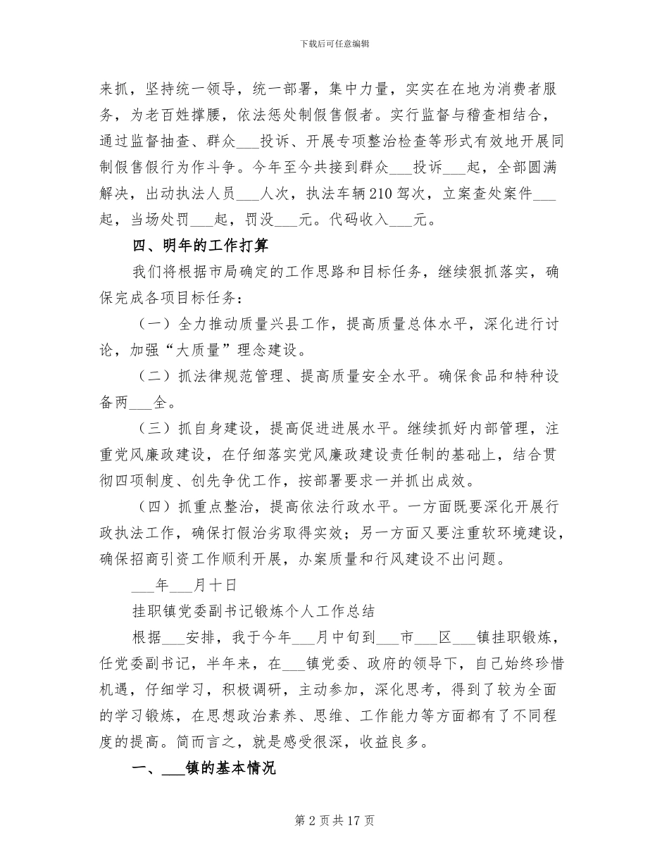 2024年质监局副局长个人工作总结副局长工作总结_第2页