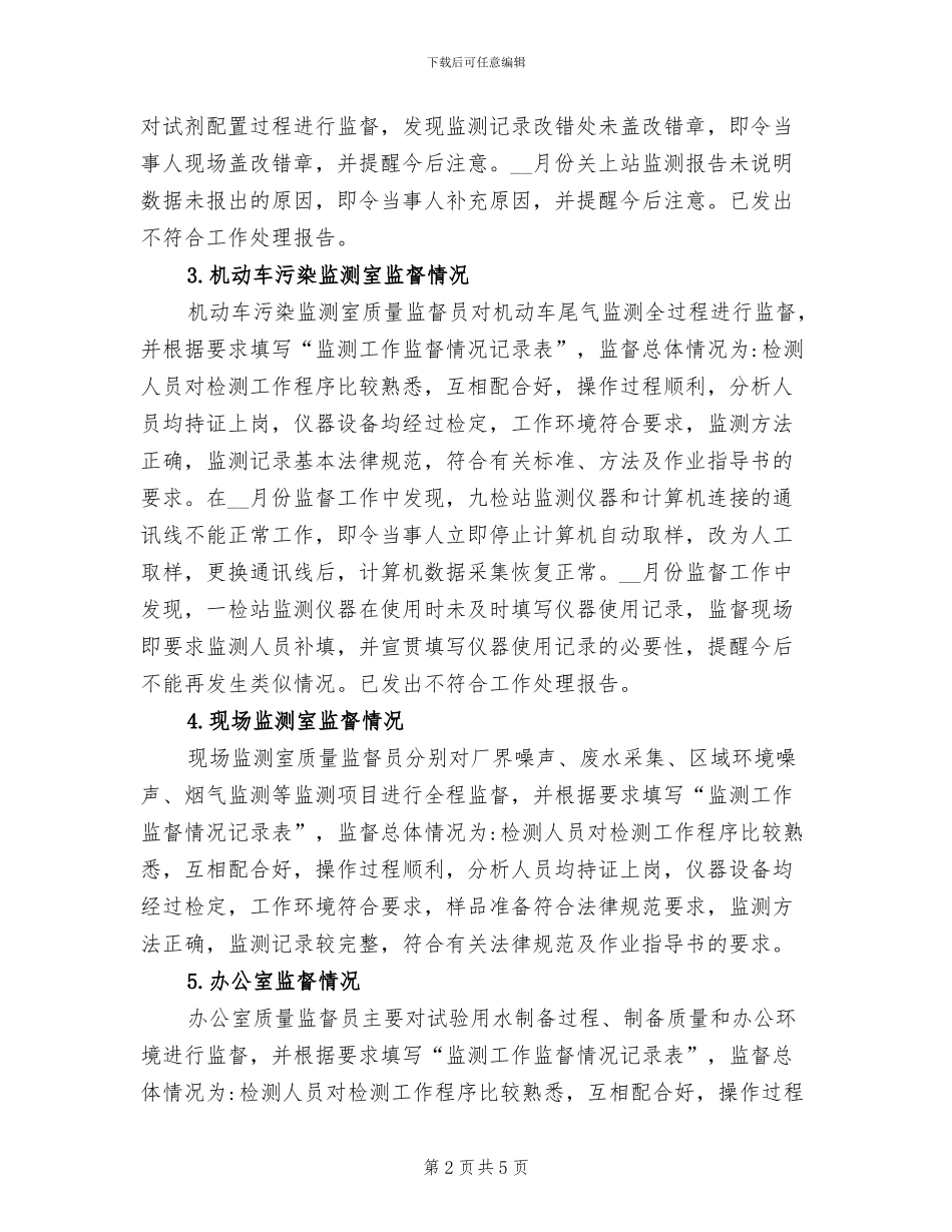 2024年质量监督员工作总结_第2页