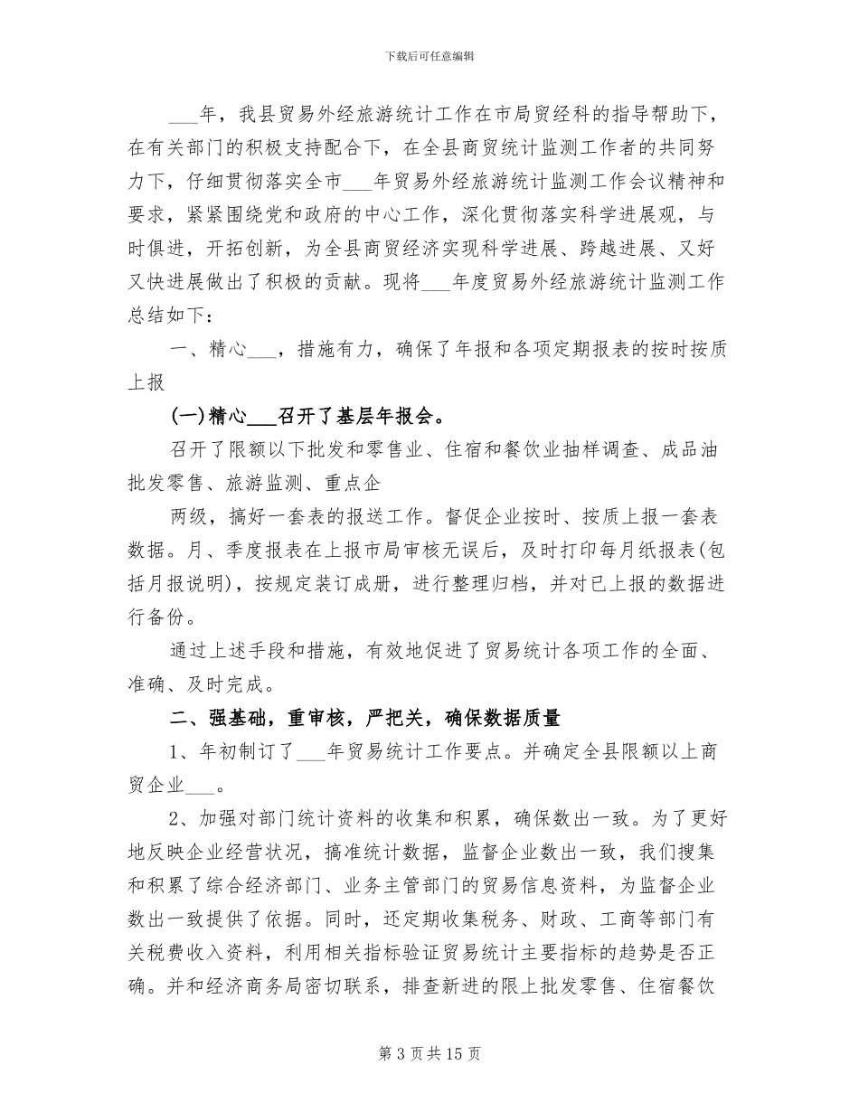 2024年贸易统计年度工作总结_第3页