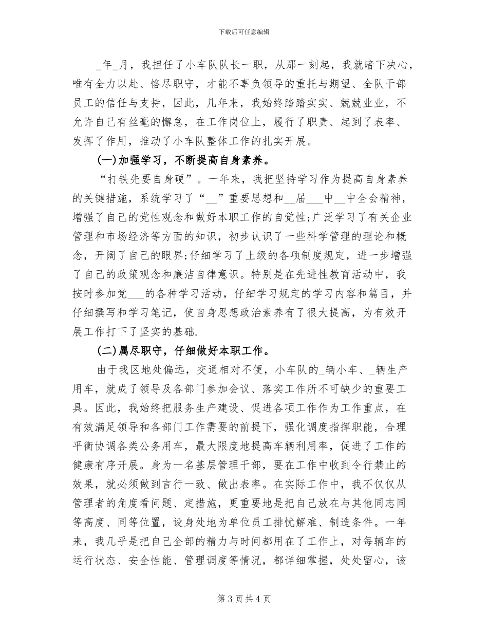 2024年车安全队长年终总结_第3页