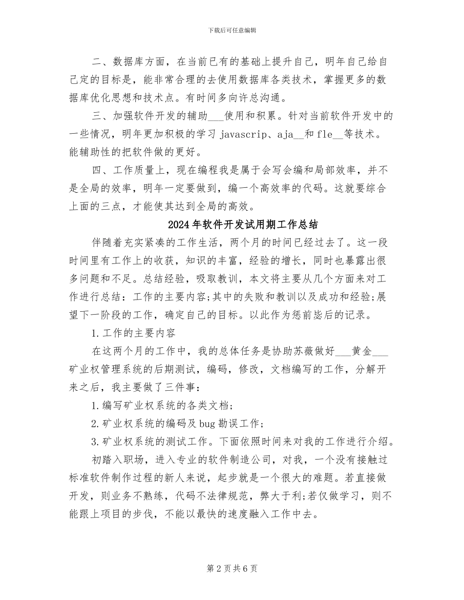 2024年软件开发程序员年终工作总结_第2页