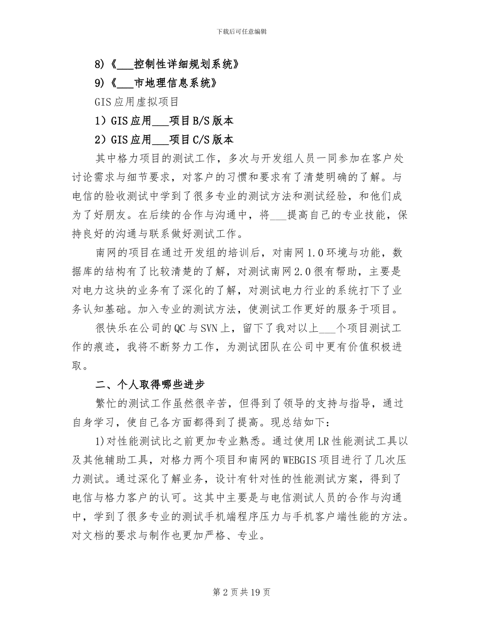 2024年软件测试工作总结_第2页