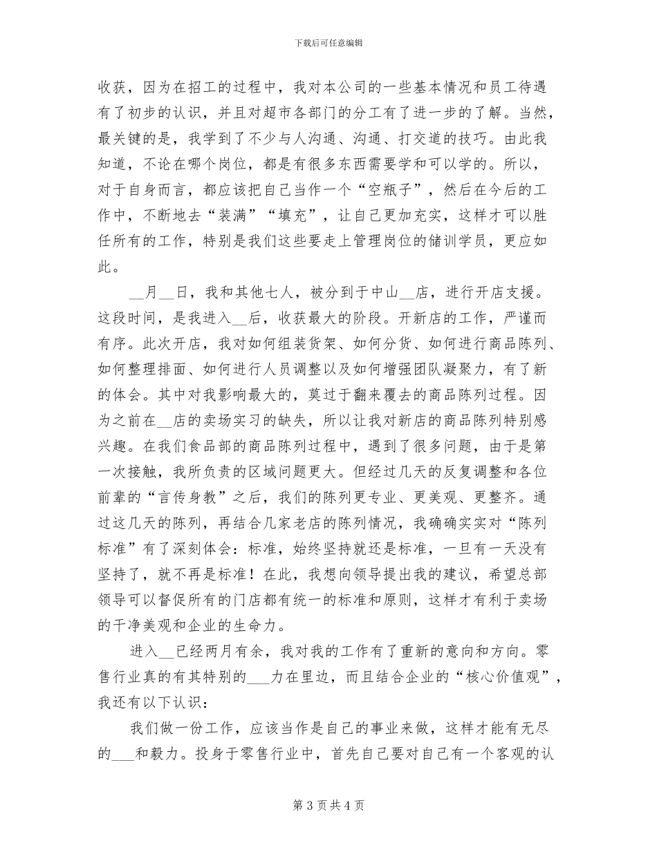 2024年连锁超市会计工作总结_第3页