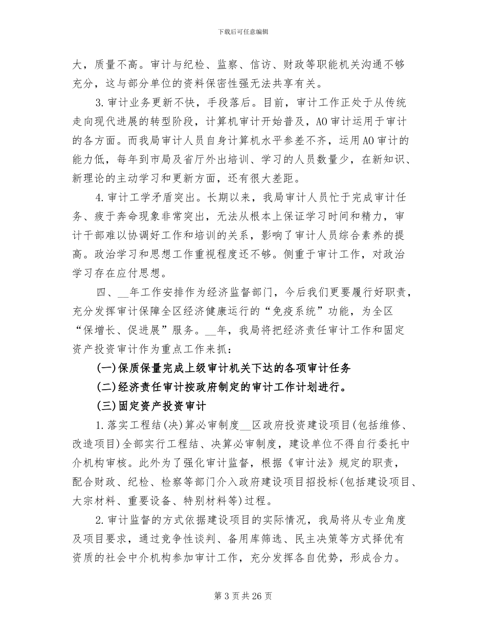 2024年金融审计处工作总结_第3页