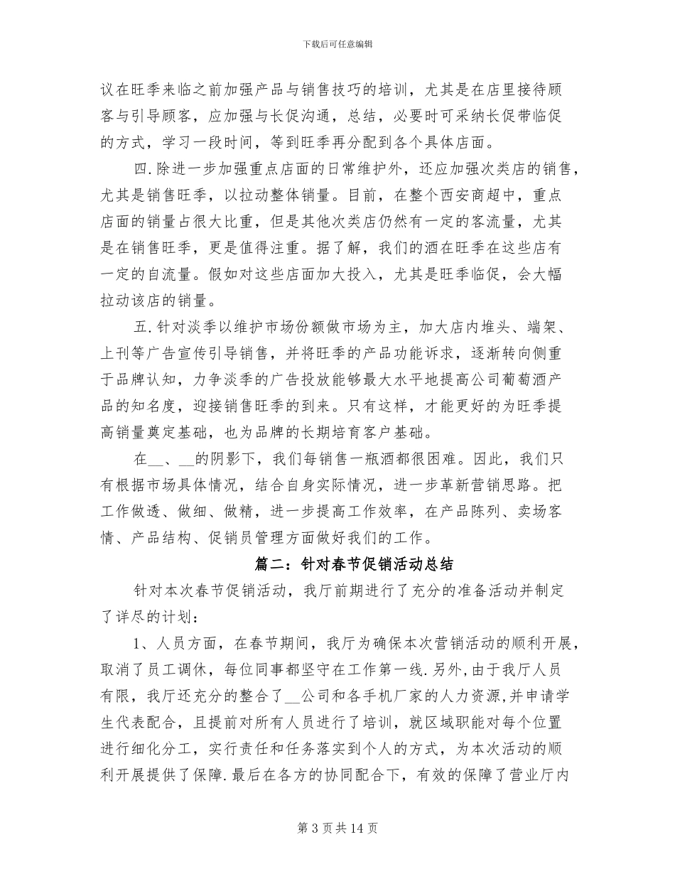 2024年针对春节促销活动总结_第3页