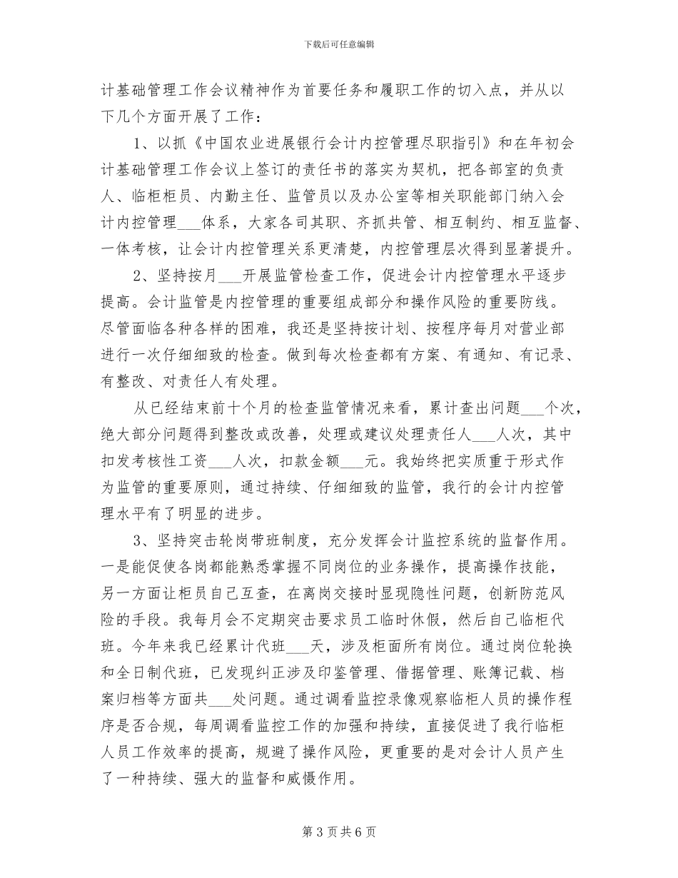 2024年银行会计岗位实习总结_第3页