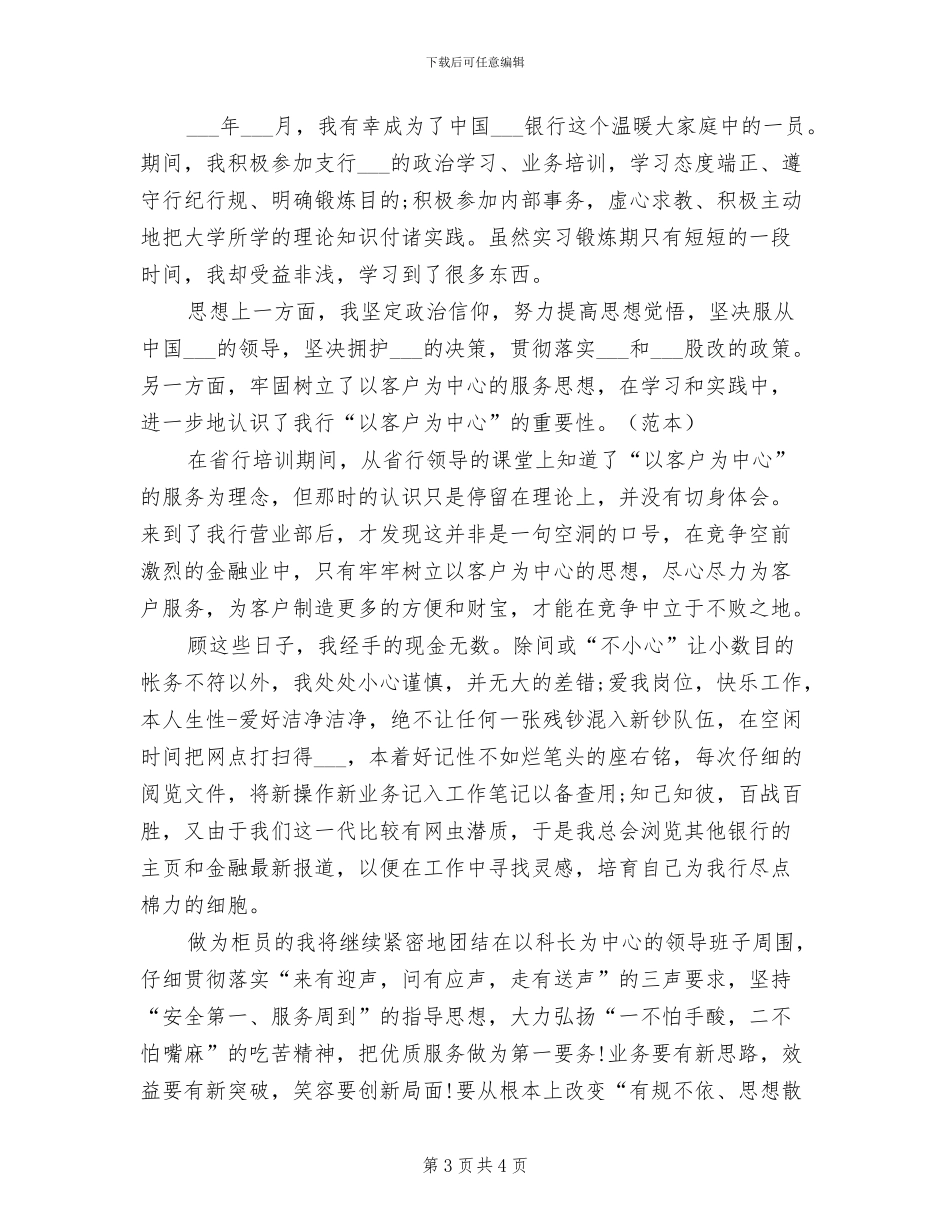 2024年银行柜员年度个人总结_第3页