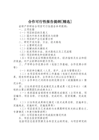 合作可行性报告提纲[精选]_1