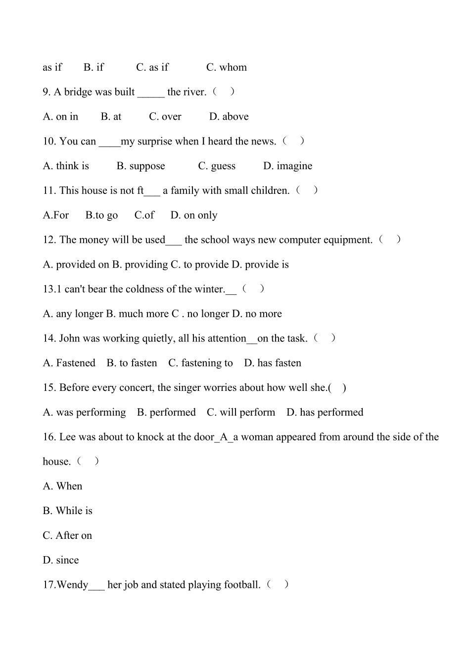 2022年自主招生考试英语试卷2套(+含答案)_第2页