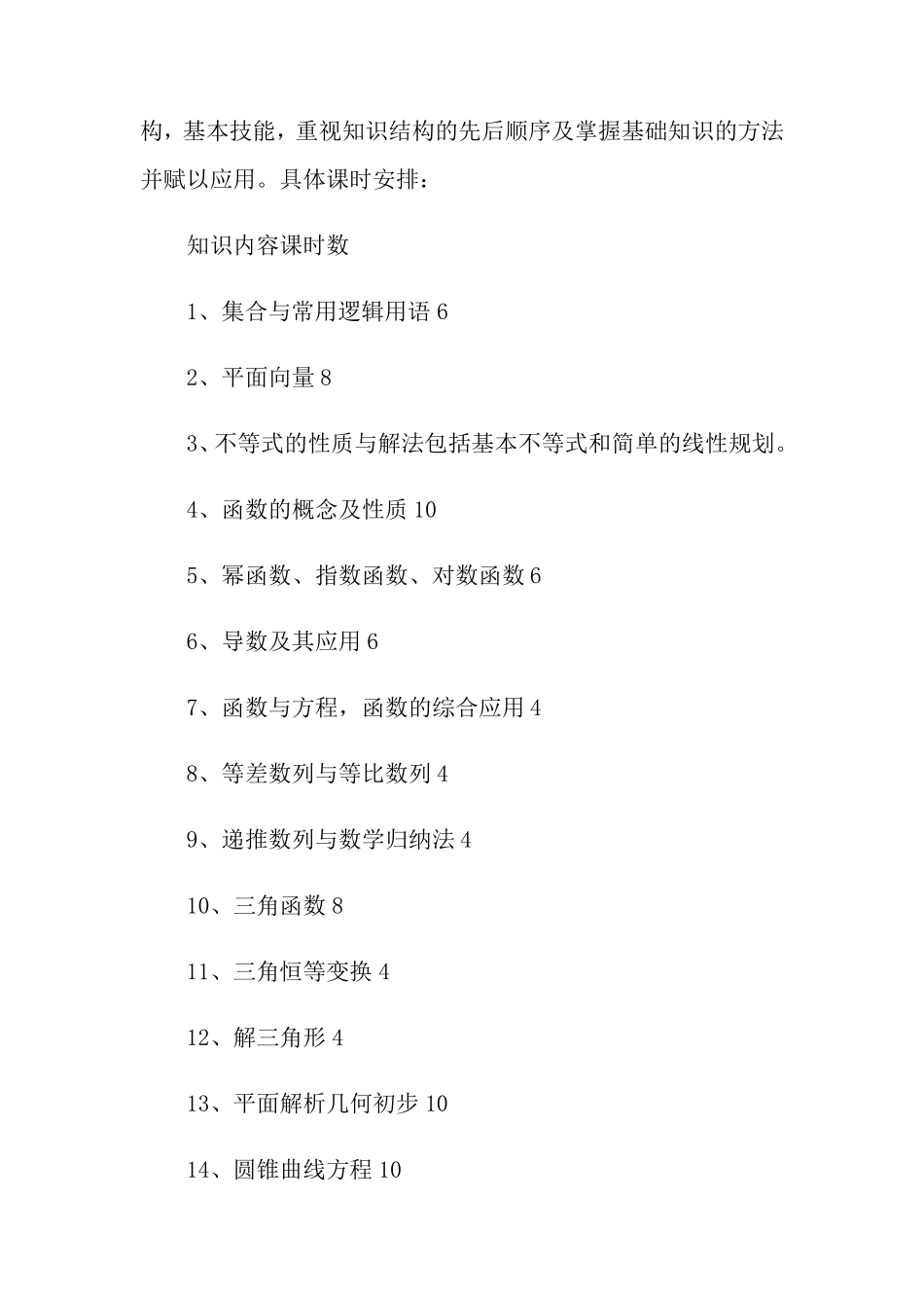 2022年高三数学复习计划(通用5篇)_第2页