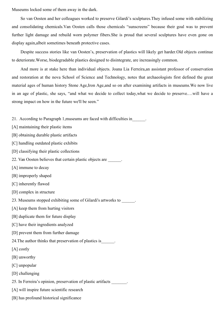 2022考研英语一真题+答案_第3页