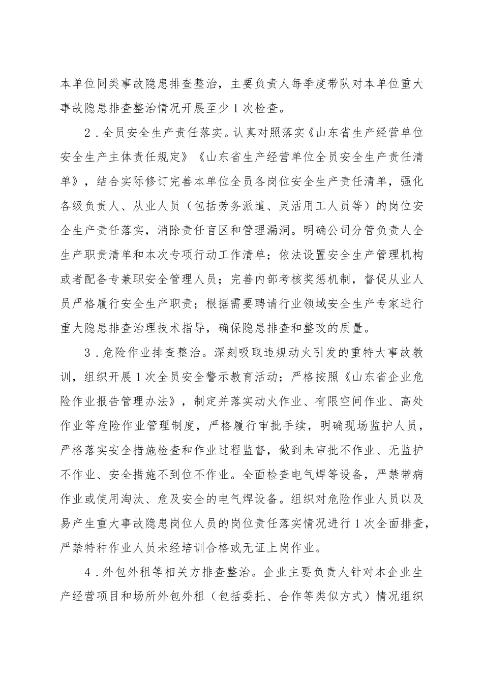 2023年重大事故隐患专项排查整治行动方案_第3页