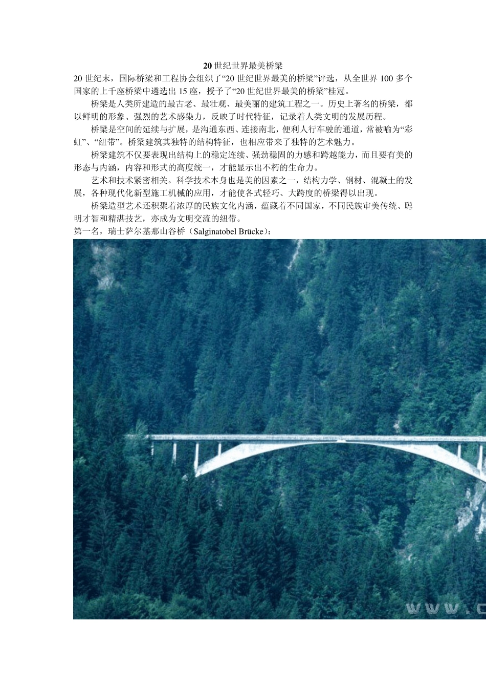 20世纪世界最美桥梁_第1页