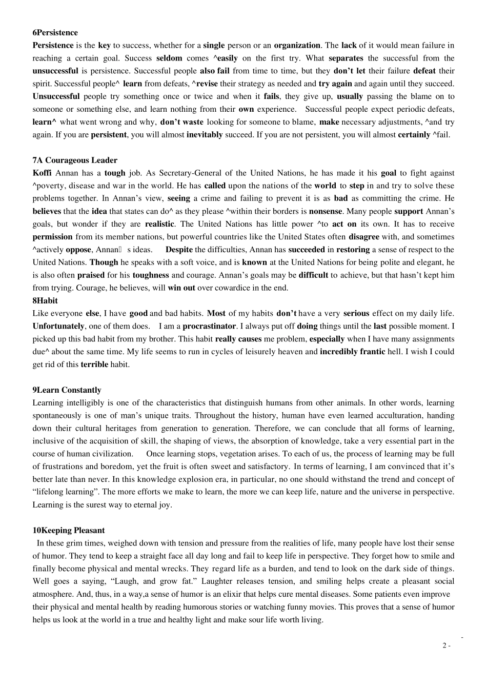 20篇最有用的英语文章(个人总结版)_第2页