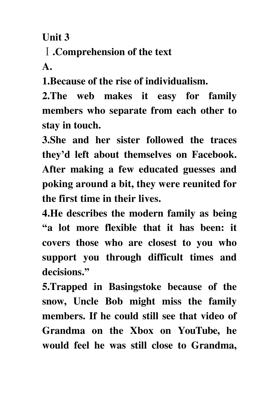 21世纪大学英语应用型综合教程网络学习(课后答案)Unit3_第1页