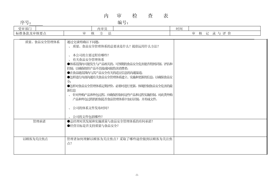 220009000一体化内审表_第1页