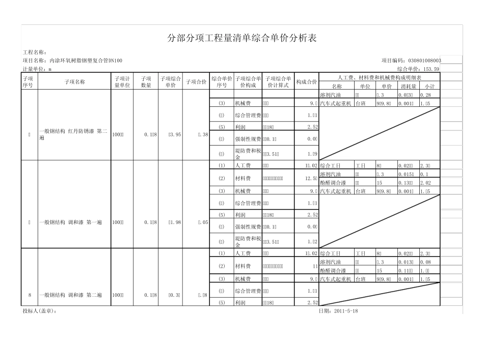 23工程量清单综合单价分析表1_4_第1页