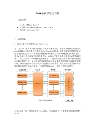 2440触摸屏驱动详解