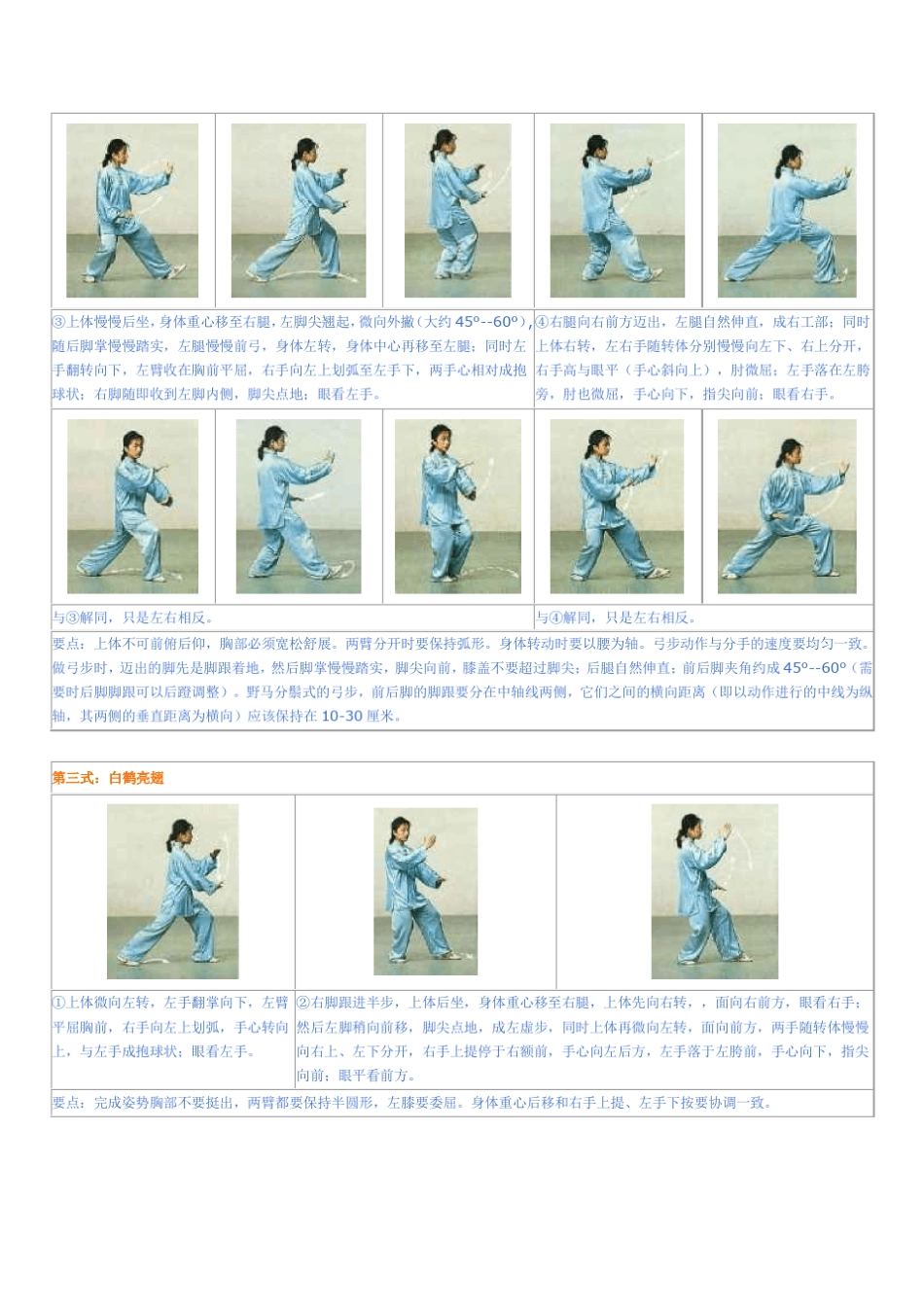 24式太极图解+详细说明完美版_第2页