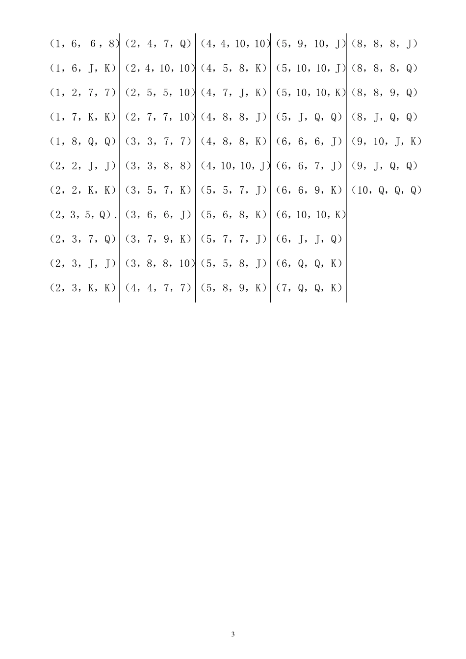 24点游戏题目大全_第3页