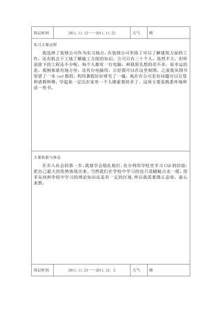 24篇绘图员实习周记