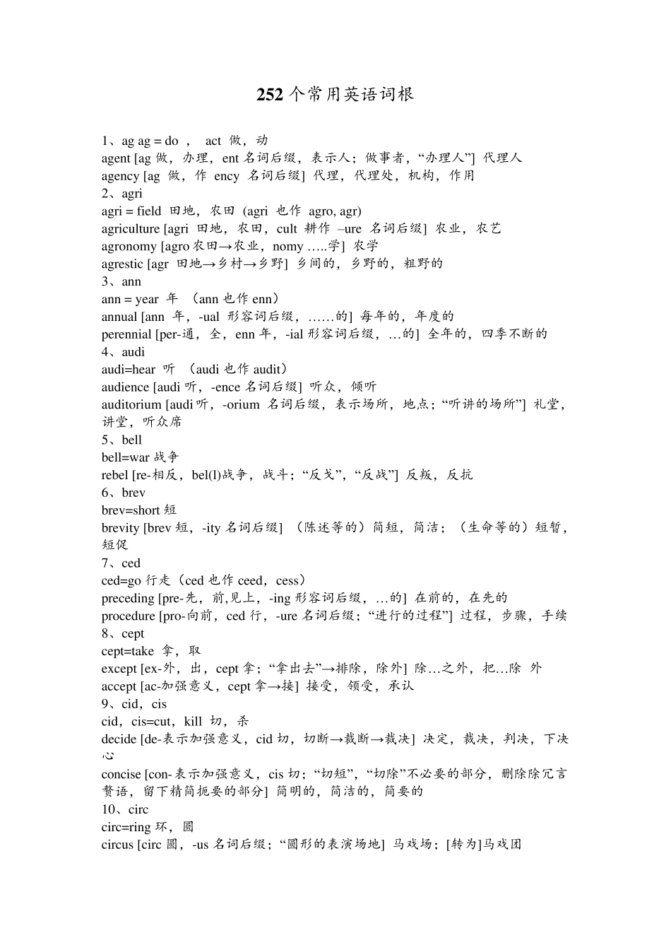 252个常用英语词根_第1页