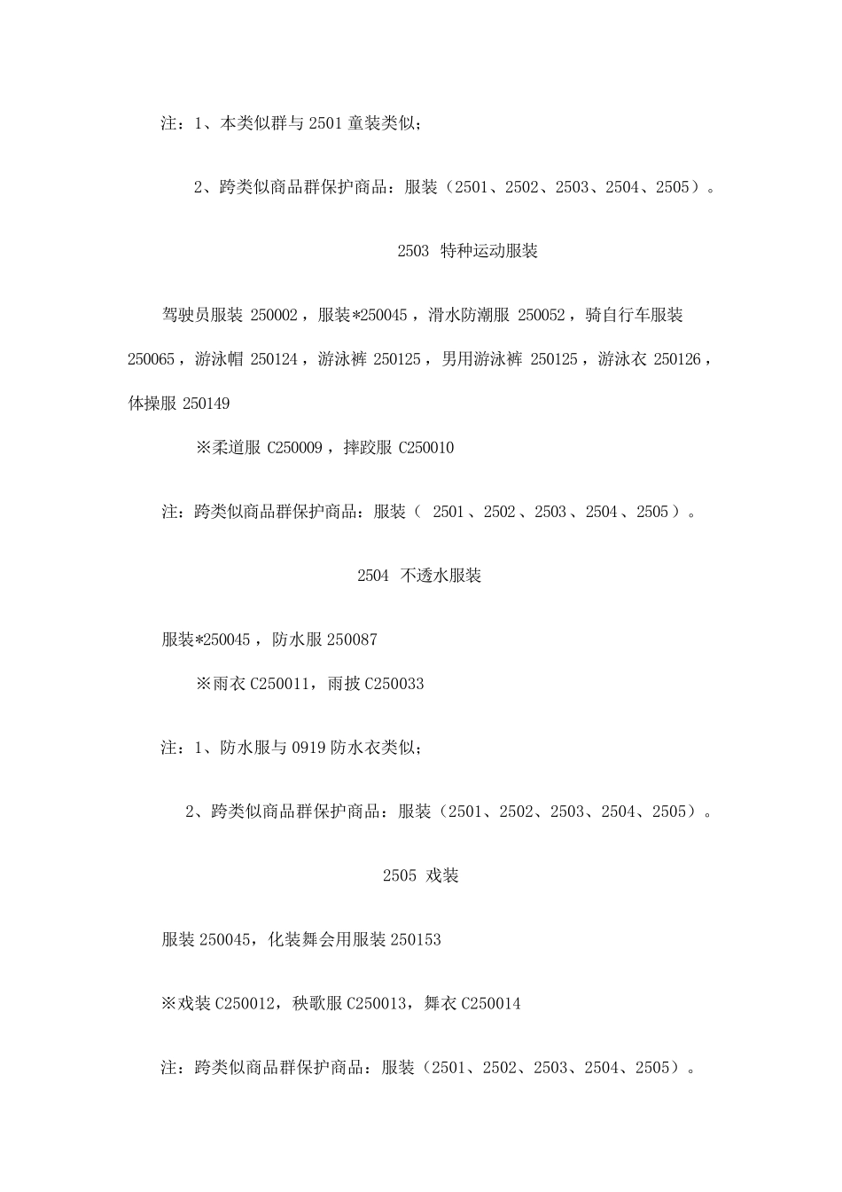 25类商标注册分类_第3页