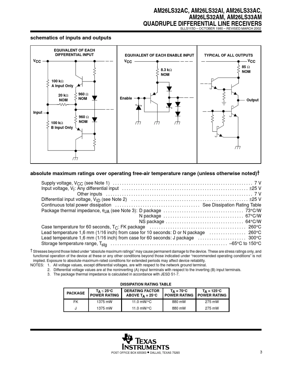 26ls32线驱动器说明书_第3页
