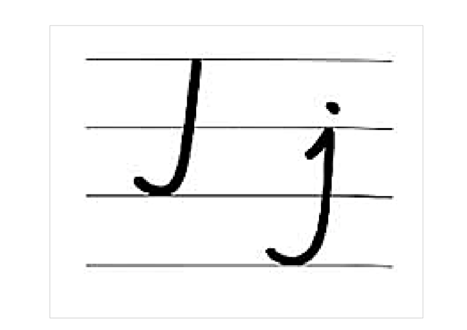 26个字母手写体制作卡片可用_第3页