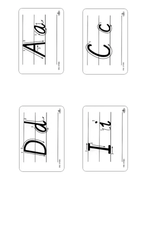 26个英文字母卡片书写体(卡片完美编辑版)