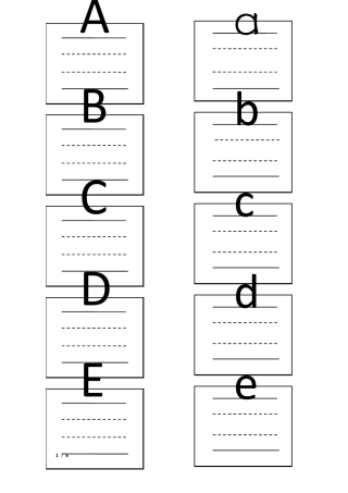 26个英文字母卡片制作