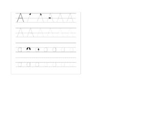 26个英文字母描红练习(可打印)