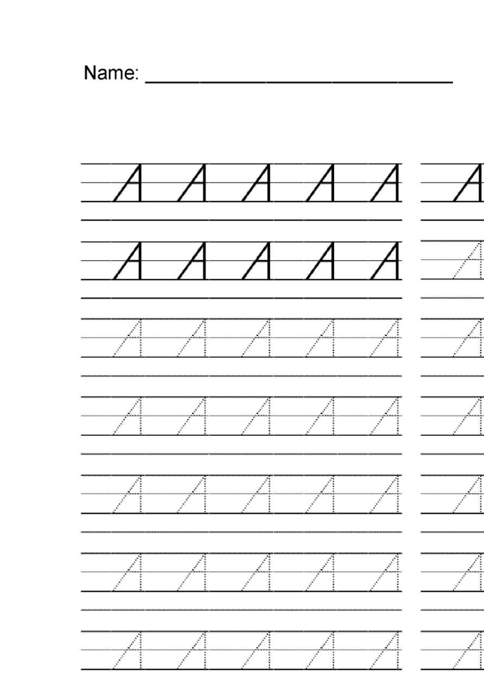 26个英文字母大小写临摹本_第1页