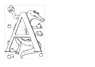 26个英文字母涂色(A4打印)