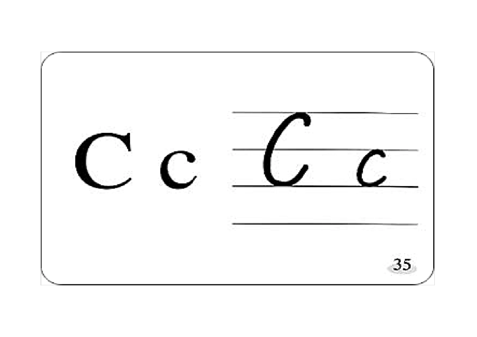 26个英语字母卡片字母教学大卡片_第3页
