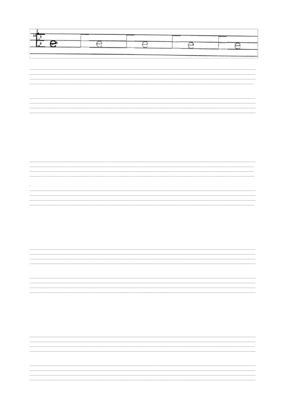 26个英语字母棒棒体练字模板AZ带笔顺_第2页