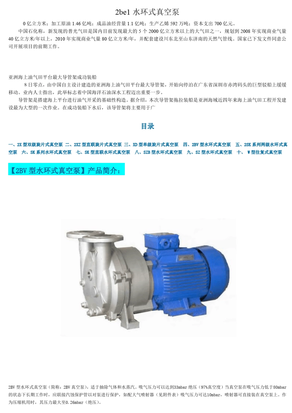 2be1水环式真空泵_第1页