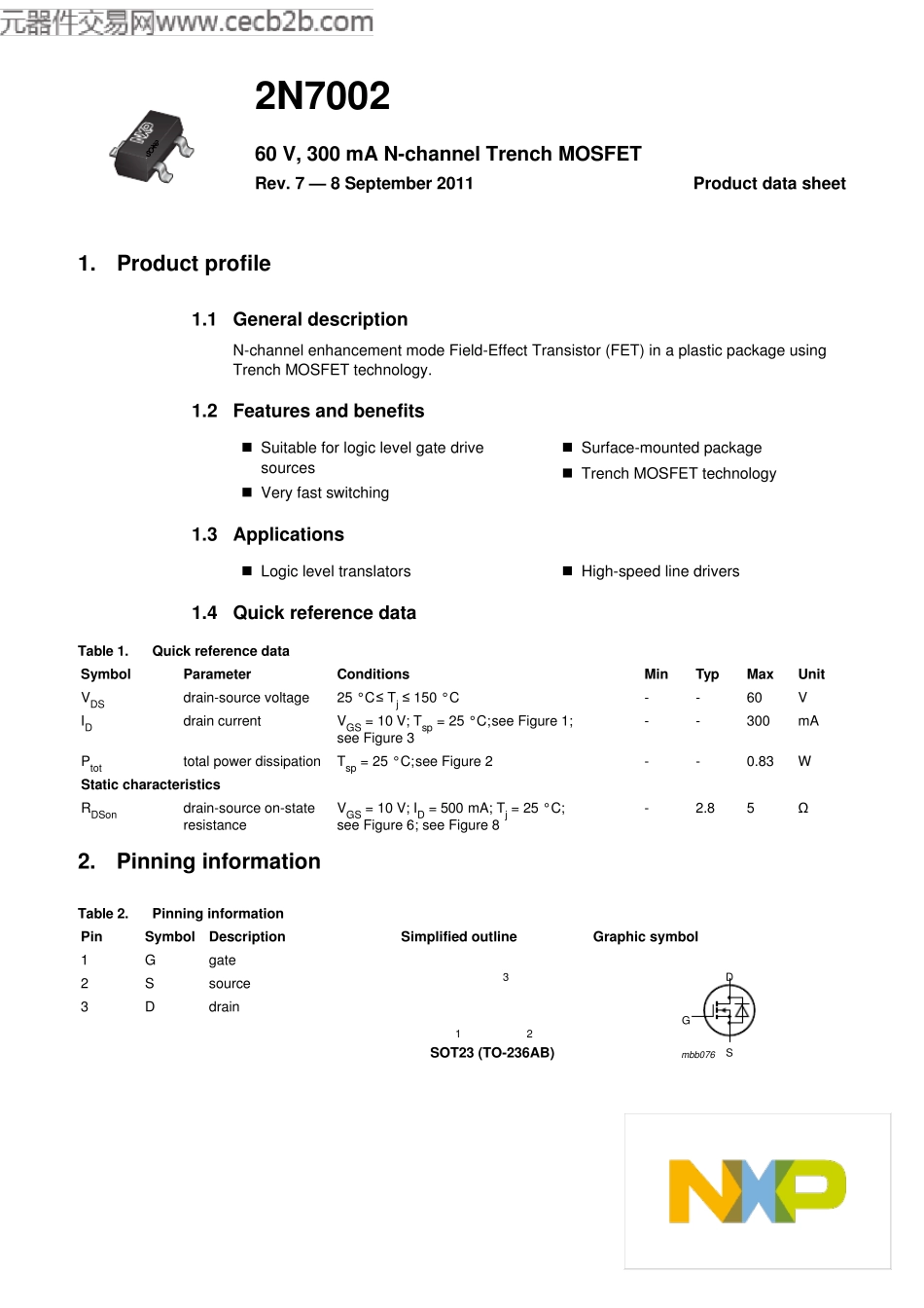 2N7002中文资料_第1页
