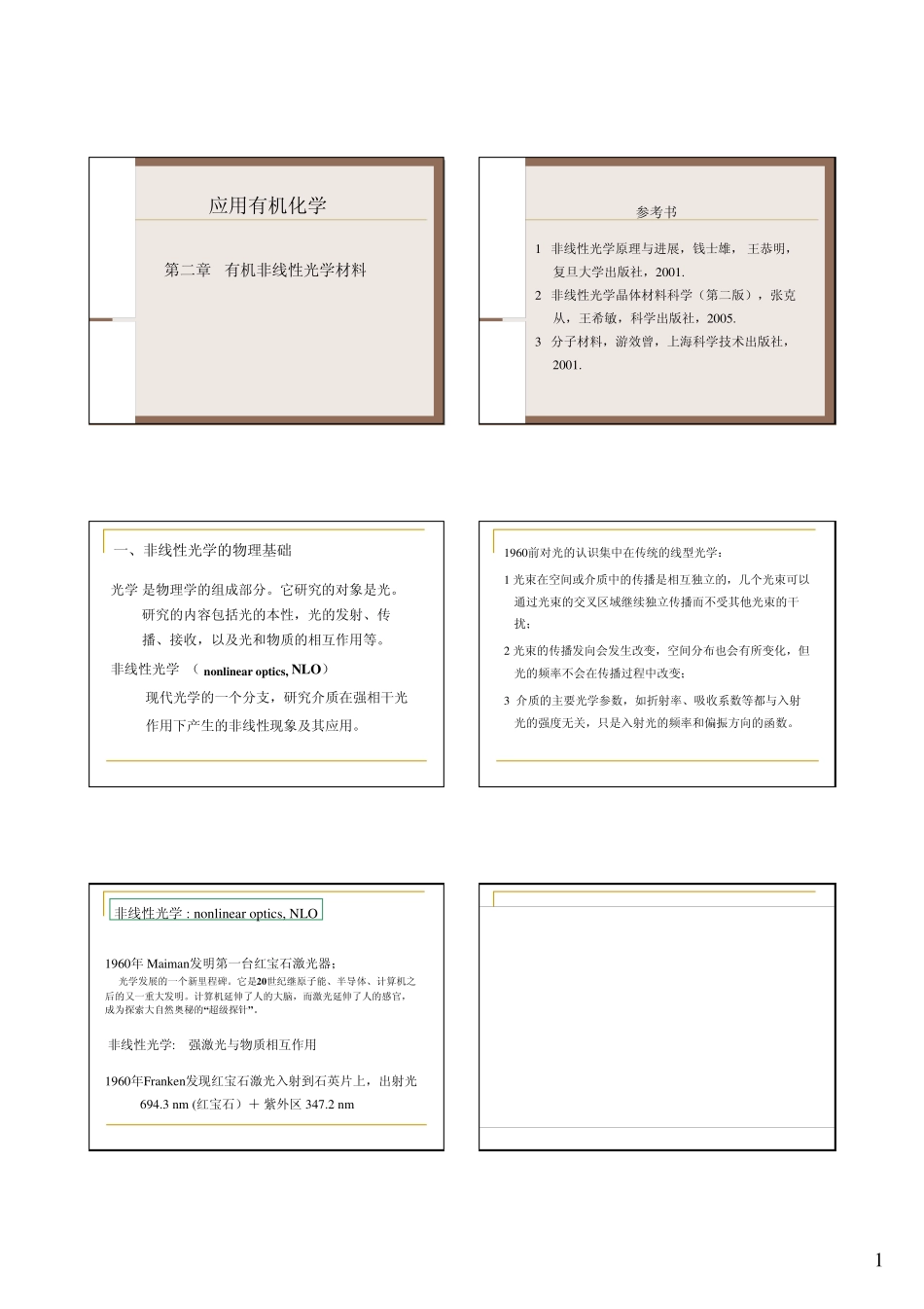 2有机非线性光学材料_第1页