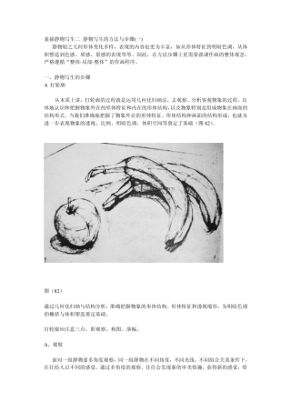 2素描静物写生二静物写生的方法与步骤