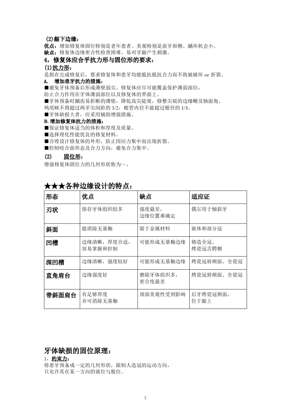 306口腔修复学问答题_第2页