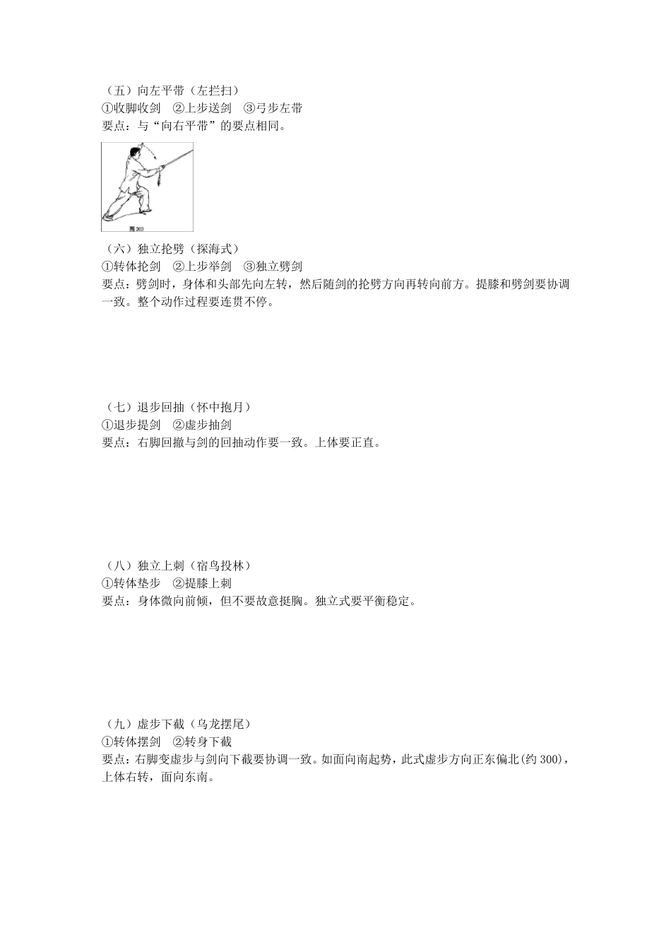 32式太极剑图谱_第2页