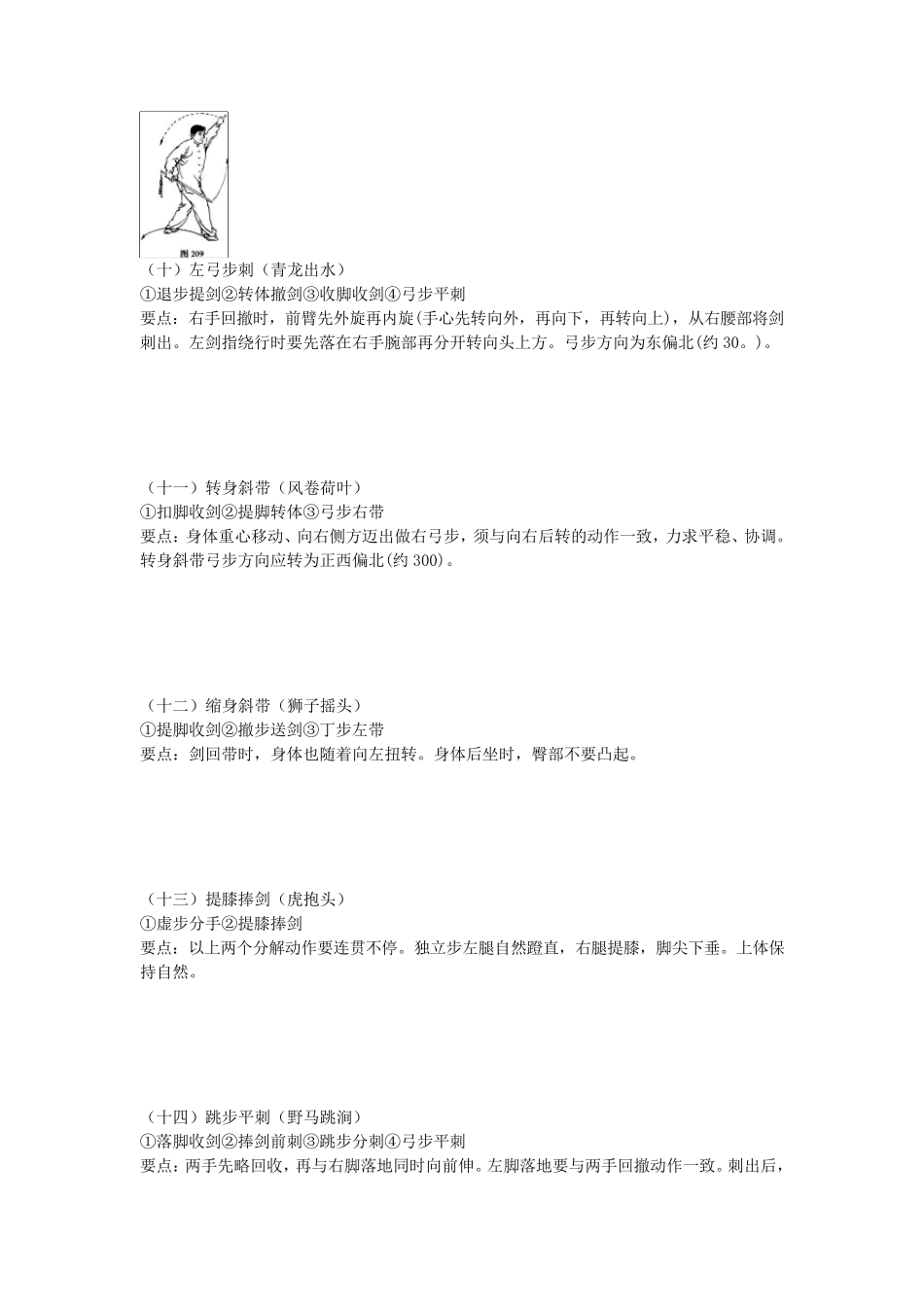 32式太极剑图谱_第3页