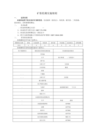 32矿粉检测实施细则