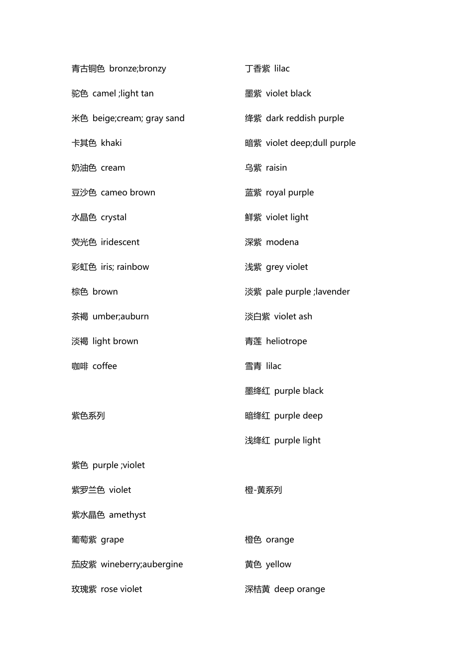 32种颜色英文单词_第3页