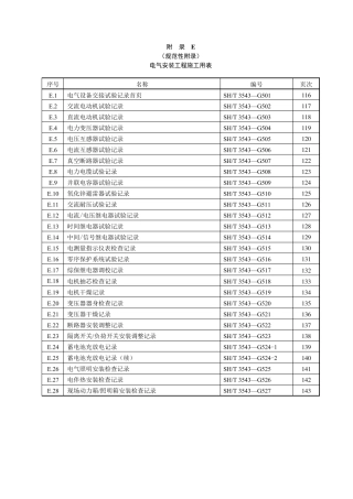 35432017(电气)交工资料表格