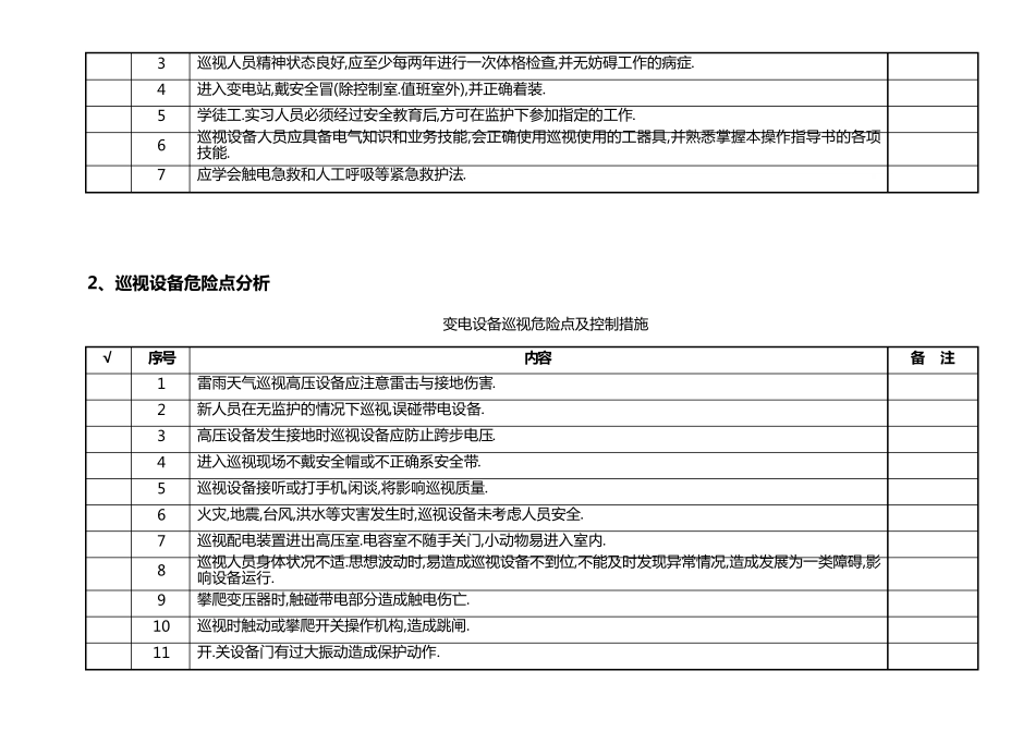 35KV某某变电站正常巡视标准_第3页